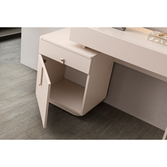 Dresser with Mirror – Sand Beige
