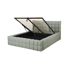 Upholstery Bed with Gaslift – Green