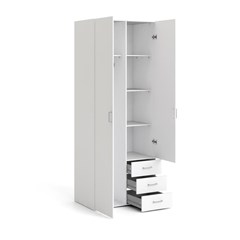 Space Wardrobe with 2 doors & 3 drawers