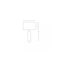 Table Light – Natural Stone & White