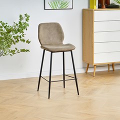 Barstool Microfiber 94cm - Brown