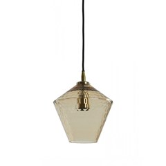 Hanging Lamp 20x22cm Glass Amber