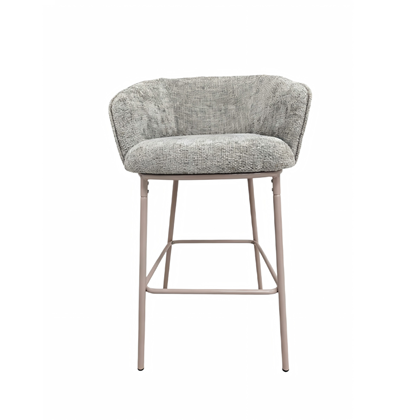Barstool Grey with Metal Legs