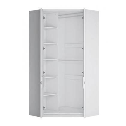 Corner Wardrobe 2Doors – Alpine White