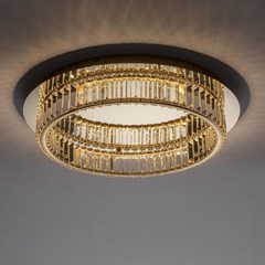 Ceiling Light Aurelia with Gold Metal Crystal Design