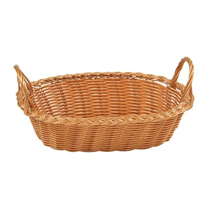 Bread Basket with Plastic Mesh Handle 29 x 18 x 13 cm