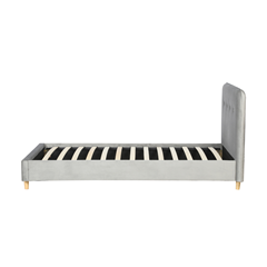 Upholstery Bed 90x200 – Light Grey