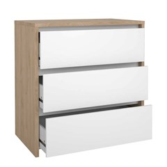 Next Chest with 3 Drawers - Jackson Hickory White