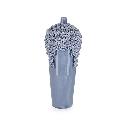 Decorative Vase Treasure Light Blue H40