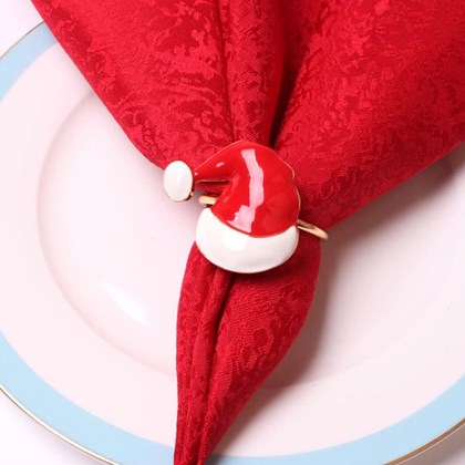 Set of 4 Napkin Clips Santa Claus