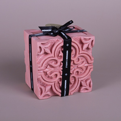 Large Square Jar Full Maltese Tile