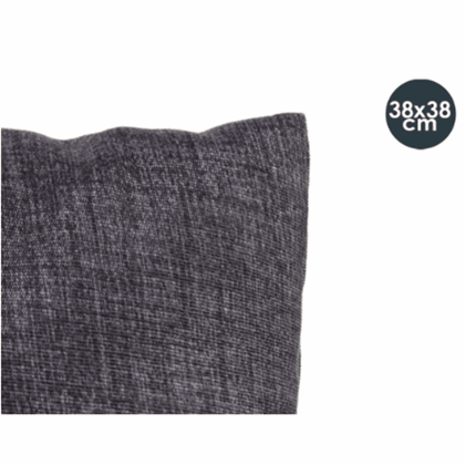Filled Cushion 38x38cm Dark Grey