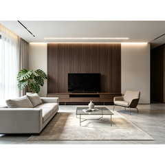 Acoustic Panel 60x280cm  – Dark Walnut