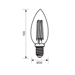 E14 Bulb 7W 4000K