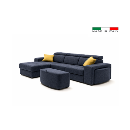 2-Seater Sofa Bed with CHL Left - Grey