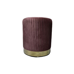 Velvet Pouf Pink