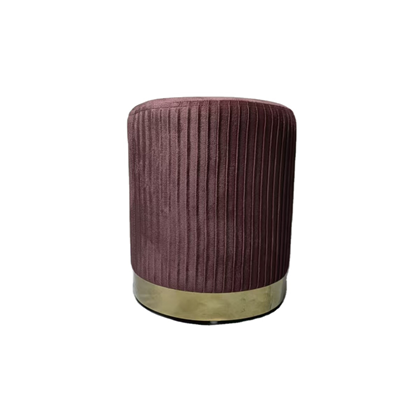 Velvet Pouf Pink