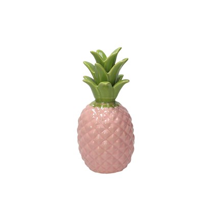 Pineapple Small 19cm Tropicana Pine Ceramic Pink