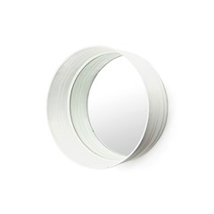 Round Mirror White