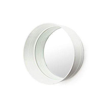 Round Mirror White