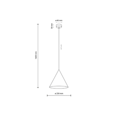 Cono Brick Hanging Lamp 1 M