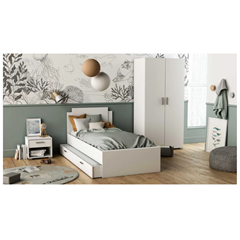 White Single Bed Frame