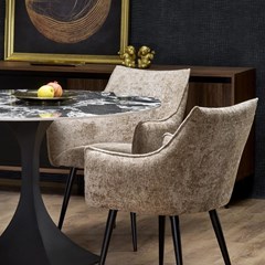 Manuel Round Table Black Marble