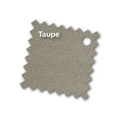 Round Parasol D300 cm – Taupe Fabric and Teak Look Frame