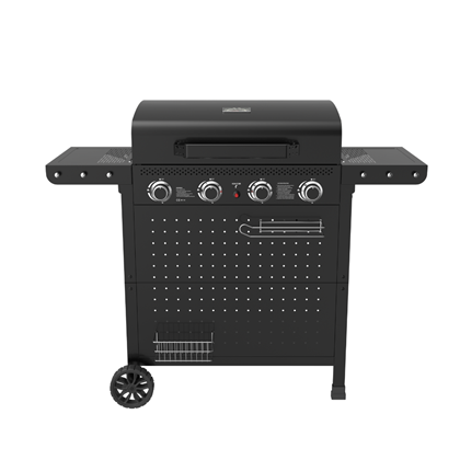 4 Burner Gas Grill Black