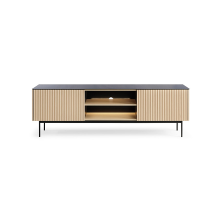 TV Unit with LED – Vicenza Oak