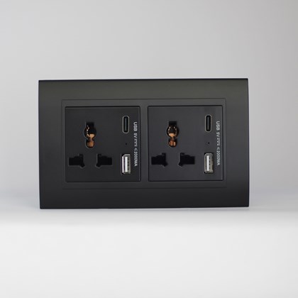 2 Gang 13Amp Socket Usb-C