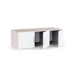 Top Cabinet Unit – 3 Doors Shannon Oakpearl & White