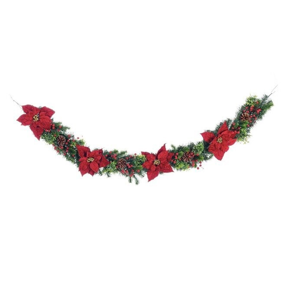 Boa Classical Poinsettia Red 180cm