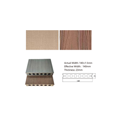 Exterior Decking – Maple & Rosewood 14x2.3x220 cm (Box of 4)