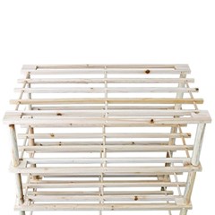 Shoes Rack 4 Layers Made of Natural Wood