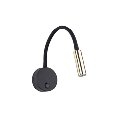 Wall Light Flexible - Black & Gold
