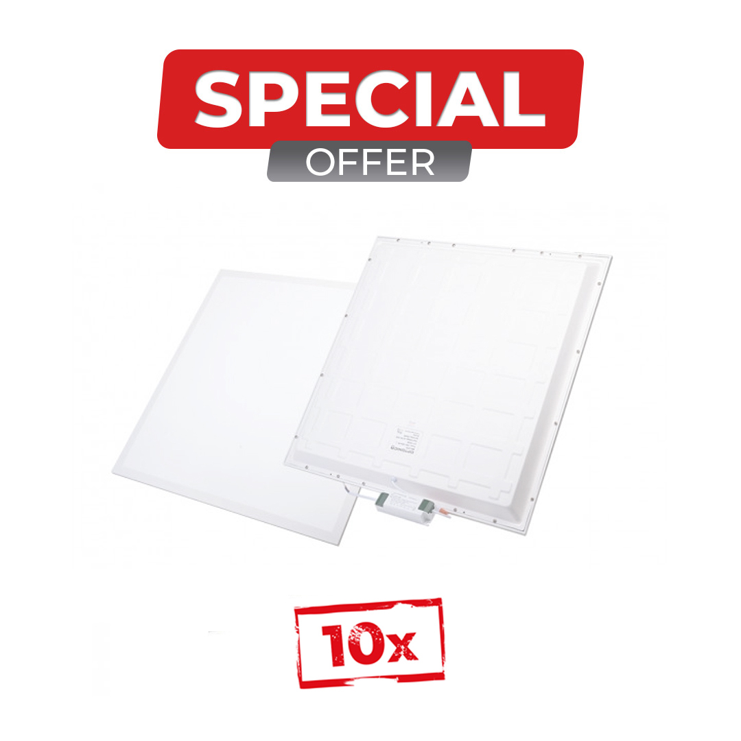 Pack of 10 Led Backlit Panels 60X60 with Driver