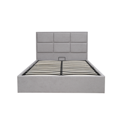 Upholstery Bed with Gas Lift 140x200 - Light Grey