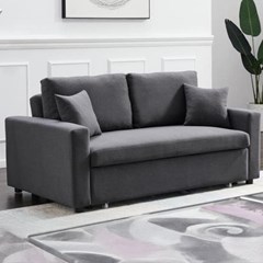Sofa 2-Seater with Pull Out Bed Grey
