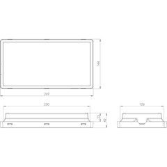 Vella LED SO 150 SA 3h AT IP65 Emergency Light - White