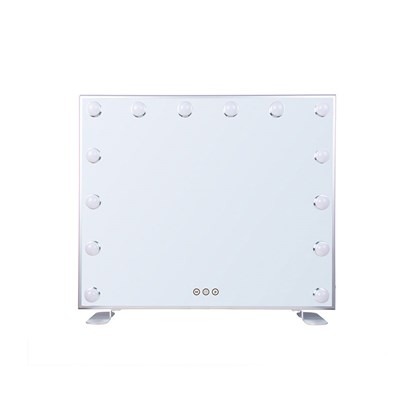 14 Bulbs LED Makeup Mirror with Adjustable Brightness & 3 Color Mode 600x500mm with legs
