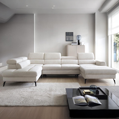 Corner Sofa Bed Chl Left – White
