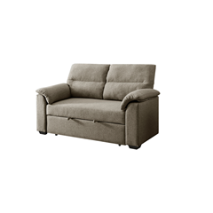 2 Seater Sofabed - Dark Beige/Taupe
