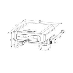 Electrical Pizza Oven 17 inch