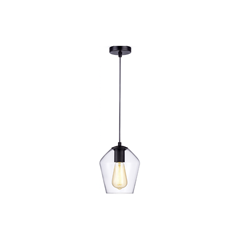 Pendant Lamp – Iron & Glass Black