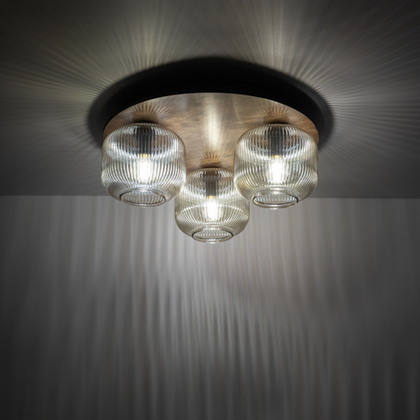 Ceiling Lamp 3xE14 - Brown