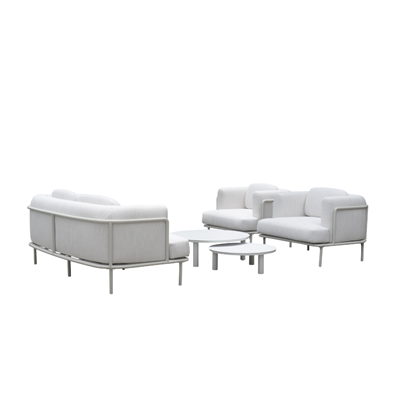Garden Sofa Set of 4 – Domestic Silver White