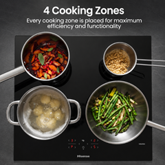 Induction Hob 4 Zone – Black