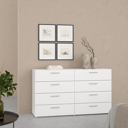 Pepe Double dresser 8 drawers White