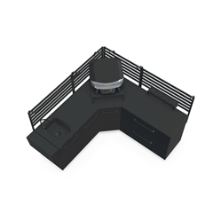 Modular Set Outdoor Kitchen – Black